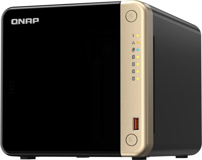 QNAP TS-464-8G + Seagate IronWolf 32TB (4x 8TB) right side