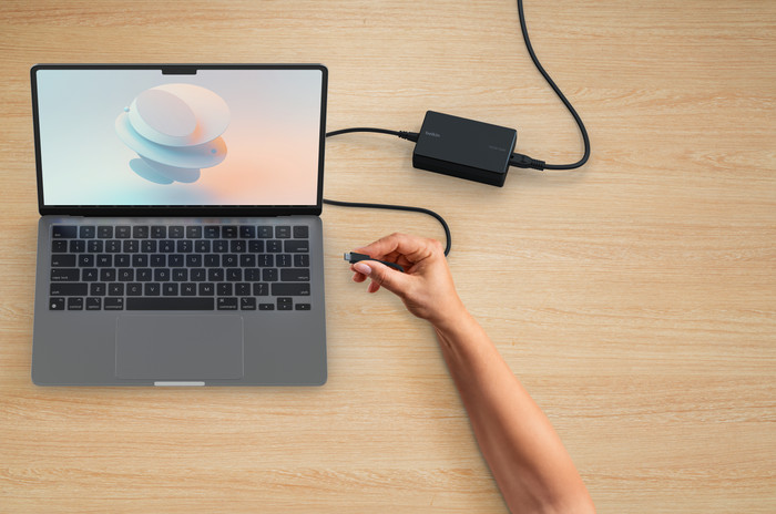 Belkin USB-C Core GaN Power Adapter 100W product in use