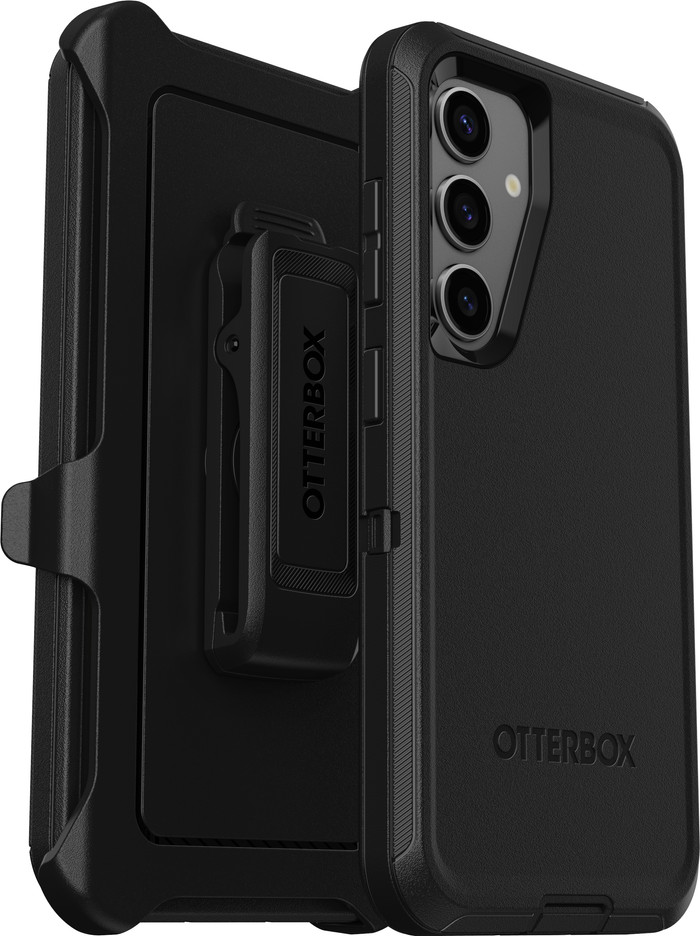 OtterBox Defender Samsung S24 Back Cover Black right side
