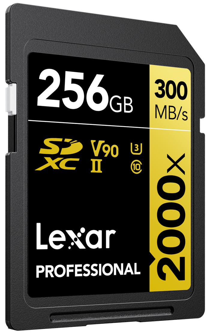 Lexar Professional SDXC 2000x GOLD 256GB 260 MB/s vorne