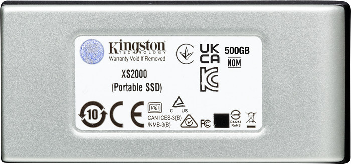 Kingston XS2000 Portable SSD 4TB back