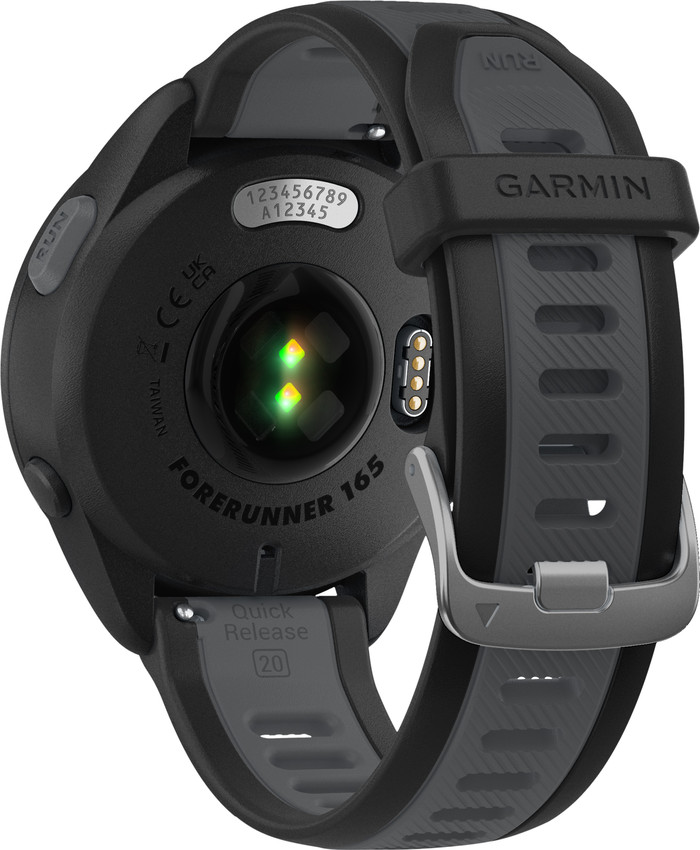 Garmin Forerunner 165 Black/Gray back