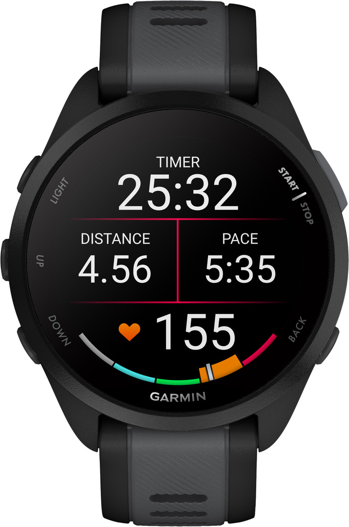 Garmin Forerunner 165 Black/Gray front