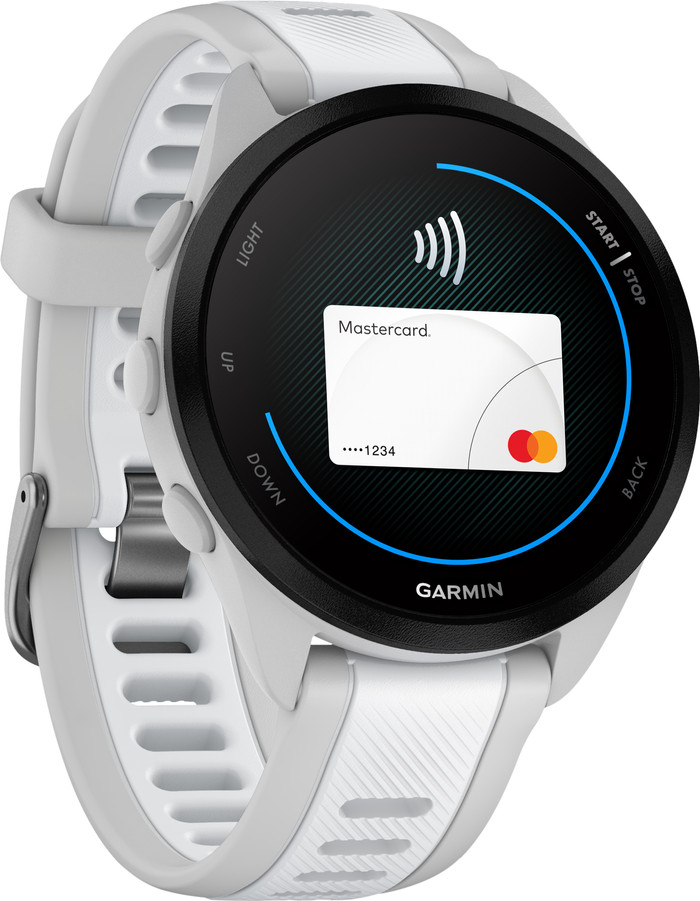 Garmin Forerunner 165 Gray/White left side