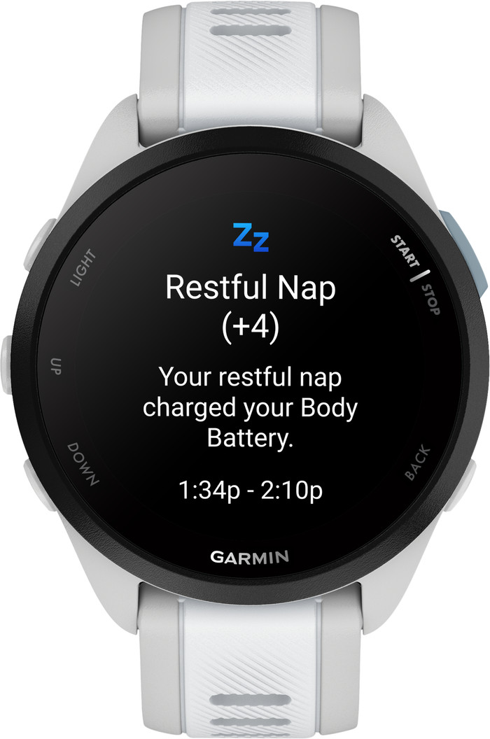 Garmin Forerunner 165 Gray/White front