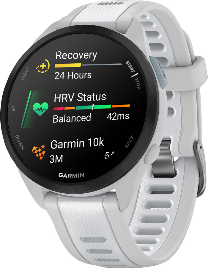 Garmin Forerunner 165 Gray/White right side