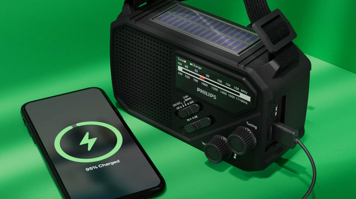 Philips TAR1609 Notfallradio produkt in gebrauch
