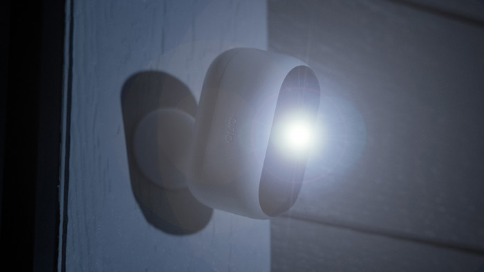 Arlo Essential 2K Outdoor Security Camera 3-pack product in use