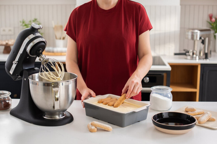 KitchenAid 5KSM185PSEBK Gusseisen Schwarz produkt in gebrauch