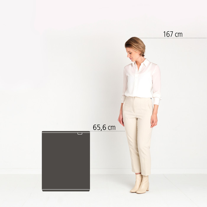 Brabantia Bo Touch Bin 60 Liter Confident Grey visueller lieferant