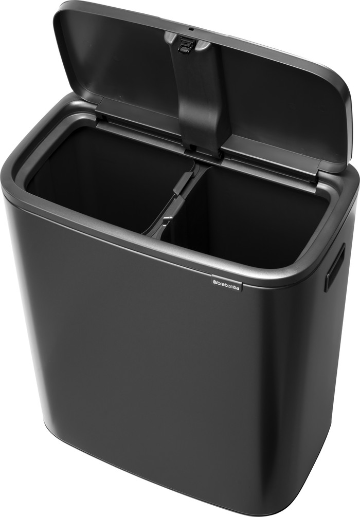 Brabantia Bo Touch Bin 2 x 30 Liter Confident Grey detail