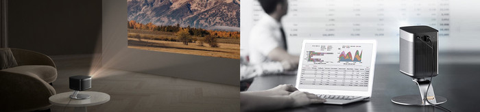 XGIMI Horizon Pro + XGIMI X-Desktop Stand Pro product in use