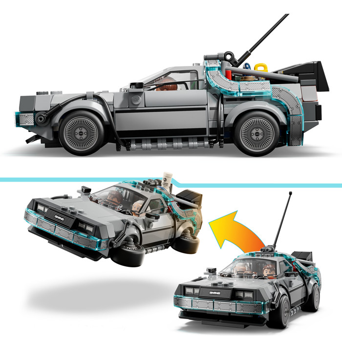 LEGO Speed Champions Zeitmaschine aus Zurück in die Zukunft 77256 produkt in gebrauch