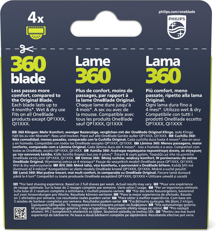 Philips OneBlade 360 Blade QP410/50 - 1 unit packaging