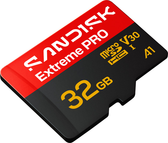 SANDISK Extreme PRO microSDHC 32GB 90 MB/s oberseite