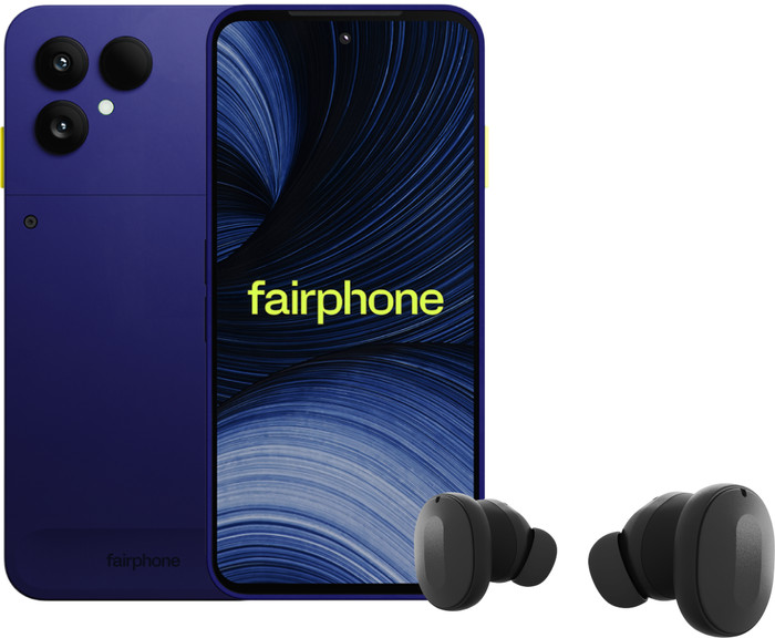 Fairphone 6+ 256GB Blau 5G + Fairbuds Wireless Schwarz Main Image