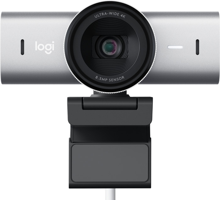 Logitech MX Brio Ultra HD 4K Webcam Gray front