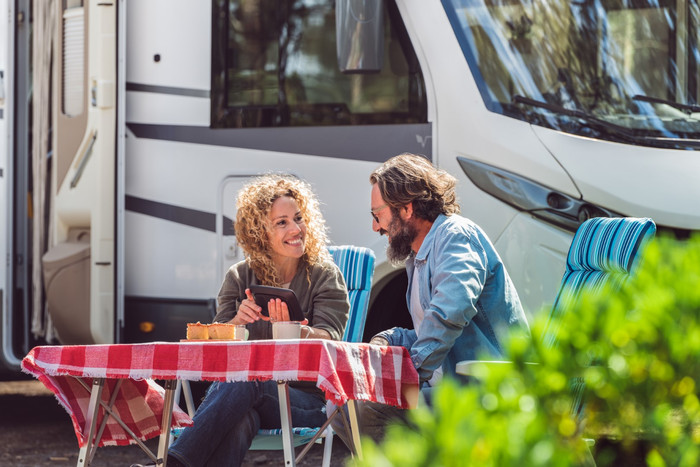 TomTom Camper Max World product in use