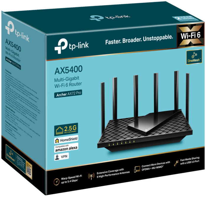 TP-Link Archer AX72 Pro produkt in gebrauch
