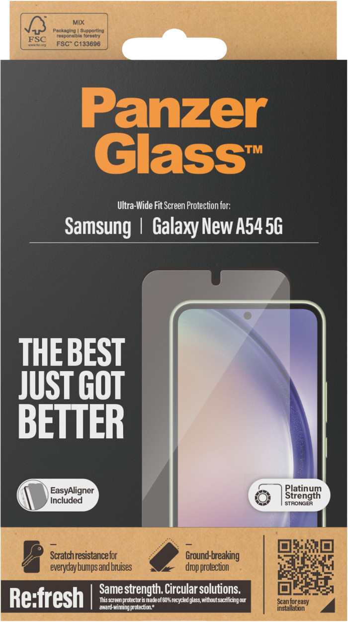 PanzerGlass Hoops Samsung Galaxy A15 4G/5G Kameraobjektivschutz Glas verpackung