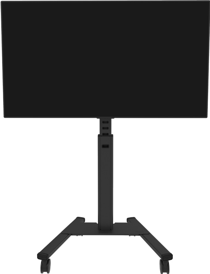 Neomounts MOVE Up FL50S-825BL1 mobiler Bodenständer Schwarz vorne