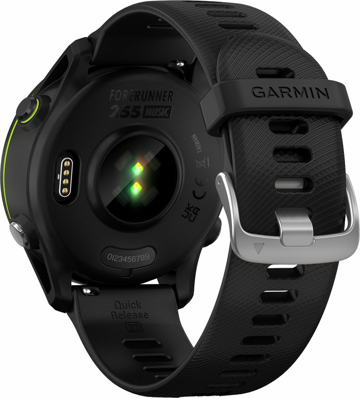 Garmin Forerunner 255 Music Black back