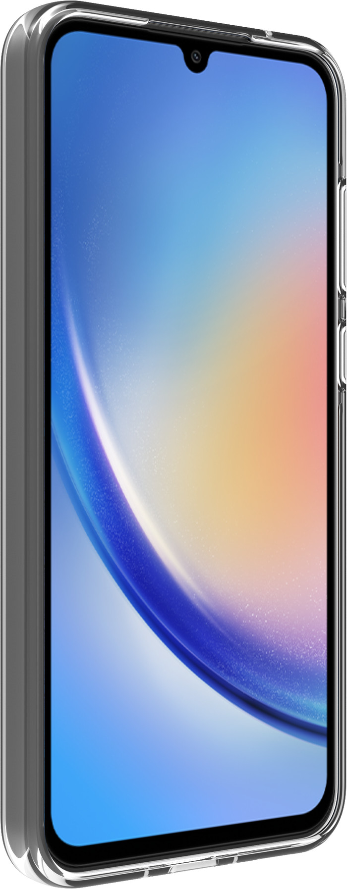 BlueBuilt Samsung Galaxy A35 Back Cover Transparent right side