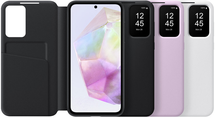 Samsung Galaxy A35 Smart View Book Case Weiß visueller lieferant