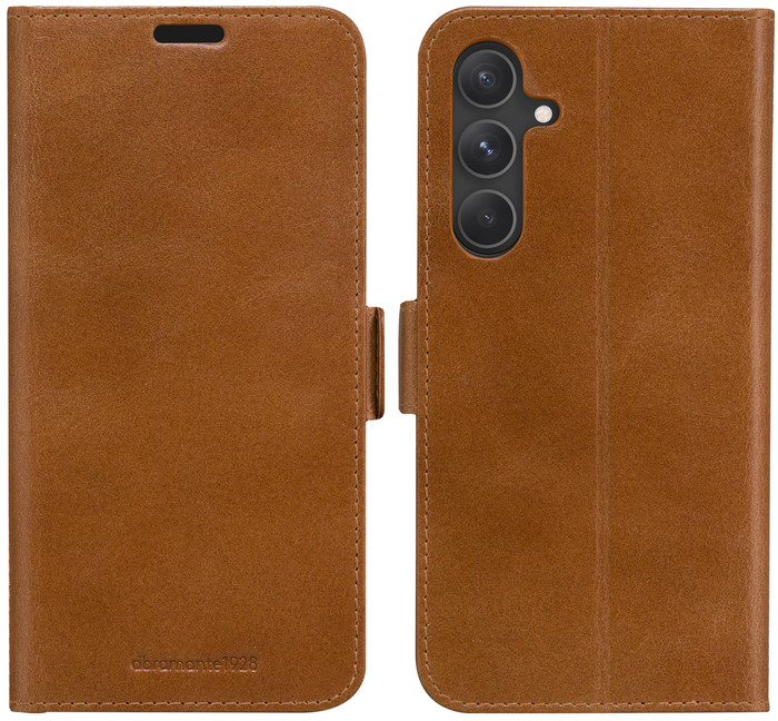 Dbramante1928 Copenhagen Slim Samsung Galaxy A55 Book Case Leather Brown front