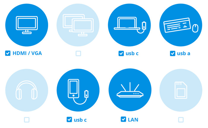 Kabelgebundener Microsoft Surface USB-C Travel Hub USB 3.2 Gen 2 Schwarz visuelles Coolblue 1