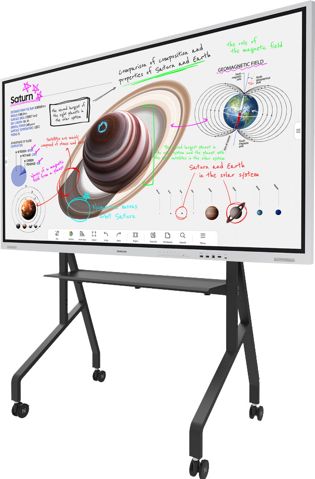 Neomounts MOVE Go FL50-525BL1 Moveable Floor Mount Black detail