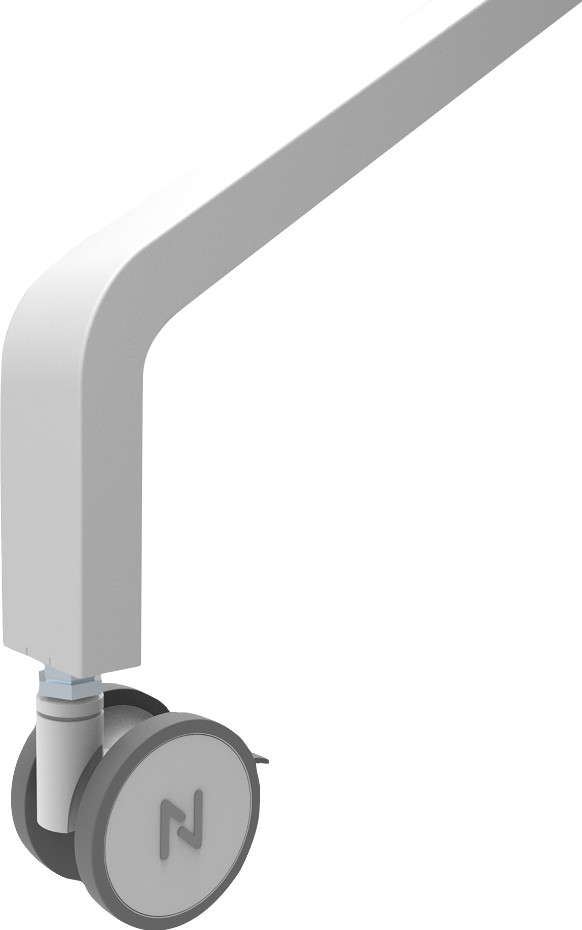 Neomounts MOVE Go FL50-525WH1 mobiler Bodenständer Weiß detail