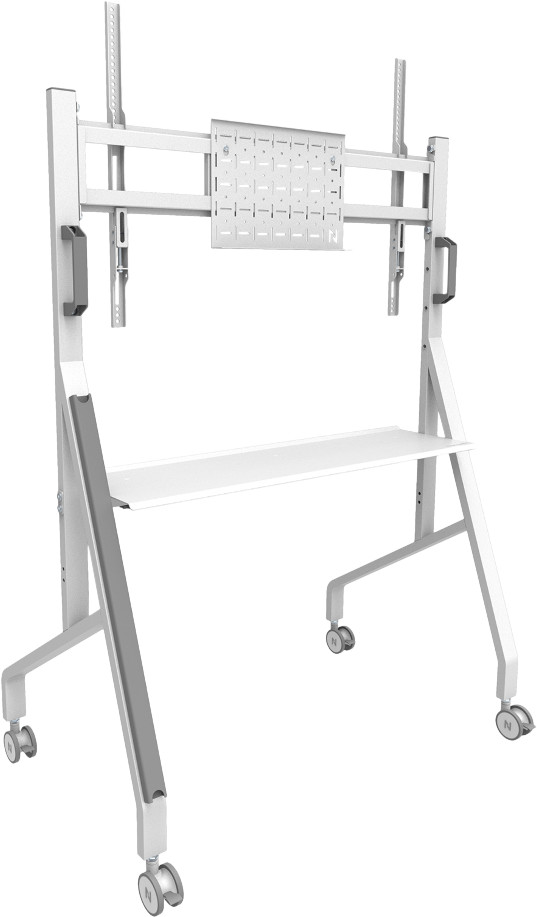 Neomounts MOVE Go FL50-525WH1 mobiler Bodenständer Weiß linke seite