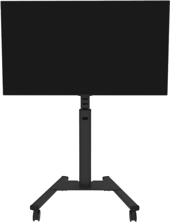 Neomounts MOVE Up FL50S-825BL1 mobiler Bodenständer Schwarz vorne