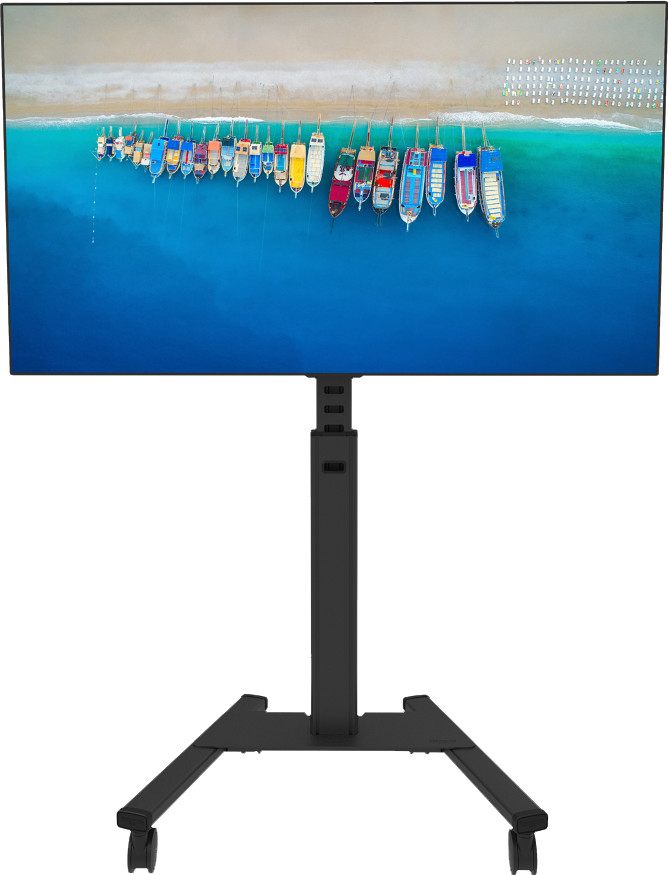 Neomounts MOVE Up FL50S-825BL1 mobiler Bodenständer Schwarz vorne