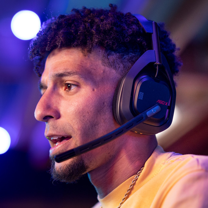 Logitech G Astro A50 X Wireless PC/Xbox/PlayStation Gaming Headset - Black product in use