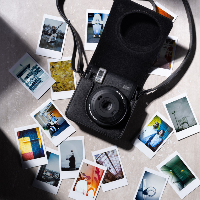 Fujifilm Instax Mini 99 Case Black product in use