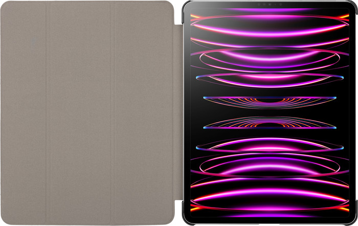 BlueBuilt Apple iPad Air 13 Zoll (2025/2024) / Pro 12,9 Zoll (2022) Tri-Fold Book Case Schwarz vorne