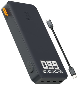 Xtorm Titan Ultra Powerbank mit Schnellladefunktion 27.000 mAh Schwarz zubehör