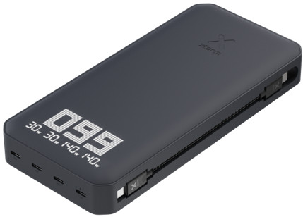 Xtorm Titan Ultra Powerbank mit Schnellladefunktion 27.000 mAh Schwarz linke seite
