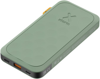 Xtorm Powerbank mit Schnellladefunktion 10.000 mAh Grün linke seite