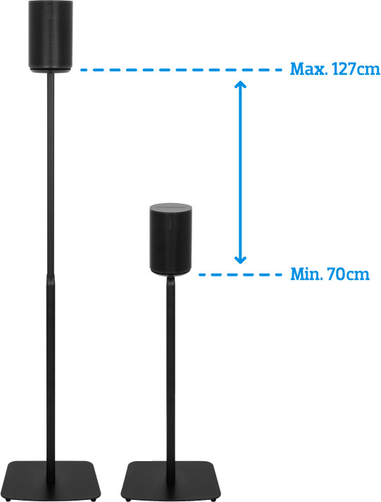 Verstellbarer BlueBuilt Ständer für Sonos Era 100 Schwarz (Doppelpack) visuelles Coolblue 1