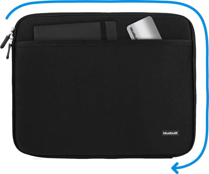 BlueBuilt Laptophülle Breite 40 cm 17 Zoll Schwarz visuelles Coolblue 1