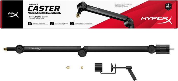 HyperX Caster Mic and Camera Arm packaging