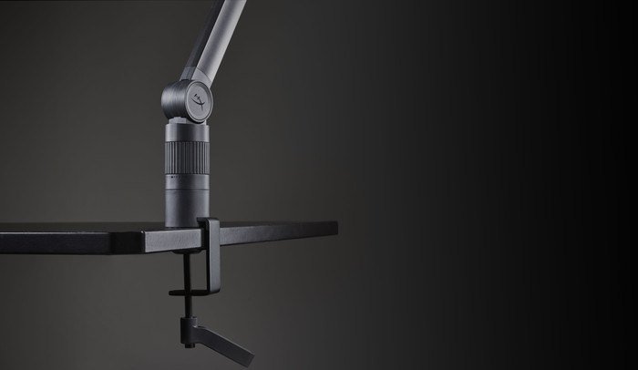 HyperX Caster Mic and Camera Arm product in use