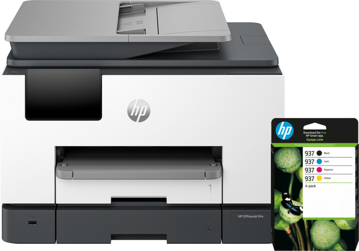 HP OfficeJet Pro 9132e + 1 Satz Reservepatronen Main Image