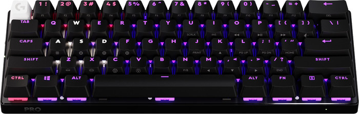 Logitech G PRO X 60 Mechanische Gaming-Tastatur Schwarz QWERTZ vorne