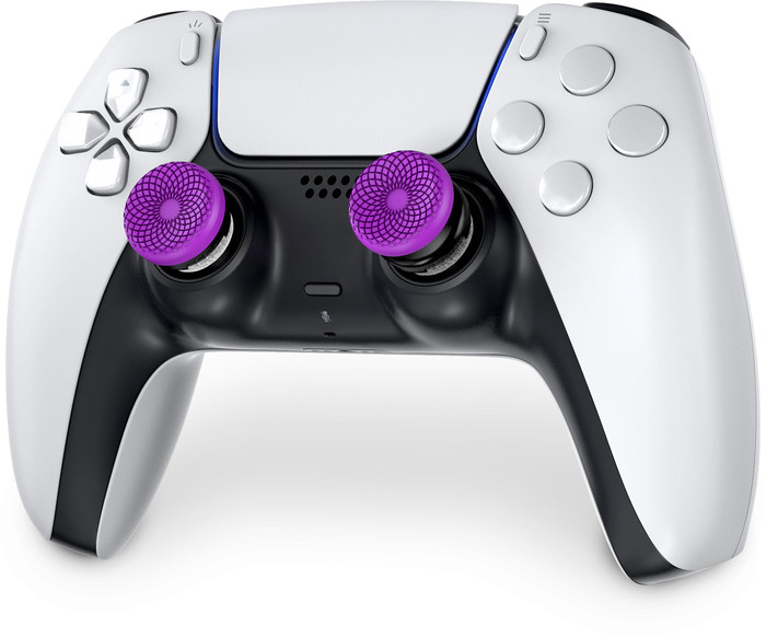 KontrolFreek Frenzy AimBoost Thumb Sticks + Precision Rings Purple/Black PS5/PS4 detail
