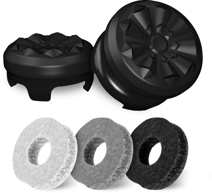 KontrolFreek Galaxy AimBoost Thumb Sticks + Precision Rings Black PS5/PS4 front