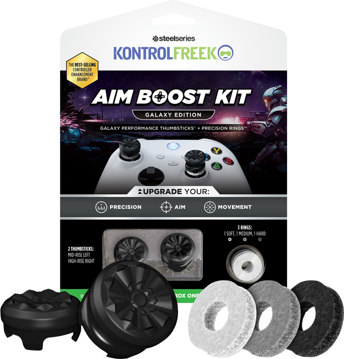 KontrolFreek Galaxy AimBoost Thumb Sticks + Precision Rings Black Xbox Main Image